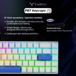 DrunkDeer G65 Rapid Trigger Mechanical Keyboard Magnetic Switch Gaming PBT Keycap Wired 65% Size RGB TKL Compact Anti-Ghost White - Image 8