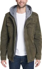 Levi's Men's Washed Cotton Hooded Military Jacket (Regular & Big & Tall Sizes) - Image 3