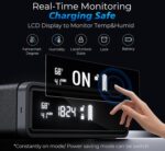 Smart Biometric Safe with Wireless Charging for Phone & Watch, 3 Access Methods to Unlock, Nightstand Drawer Safe LED Display with Humidity & Temperature Monitoring, Stopbox for Cash and Valuables - Image 7