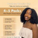 Afro Kinkys Bulk Human Hair for Dreadlock Extensions Repair Locs Afro Kinky-Curly Bulk Human Hair for Mini Twist 100% Real Human Hair for Braiding Micro Locs Extensions 16Inch(1B,35g/pack) - Image 6