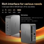 Mini Gaming PC AMD Ryzen 9 7940HS 64GB DDR5 2TB SSD 5600 MHz RAM, Desktop Gaming Mini Computers, Radeon 780M Graphics, 2.5Gbps LAN, HDMI 2.1, 8K USB 4.0 Wi-Fi 6E/BT5.3 - Image 6