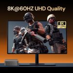Mini Gaming PC AMD Ryzen 9 7940HS 64GB DDR5 2TB SSD 5600 MHz RAM, Desktop Gaming Mini Computers, Radeon 780M Graphics, 2.5Gbps LAN, HDMI 2.1, 8K USB 4.0 Wi-Fi 6E/BT5.3 - Image 7