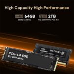 Mini Gaming PC AMD Ryzen 9 7940HS 64GB DDR5 2TB SSD 5600 MHz RAM, Desktop Gaming Mini Computers, Radeon 780M Graphics, 2.5Gbps LAN, HDMI 2.1, 8K USB 4.0 Wi-Fi 6E/BT5.3 - Image 8