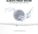 Dog Water Bottle,Portable Pet Water Bottle with Food Container,Outdoor Portable Water Dispenser for Cat,Puppy,Pets for Walking,Hiking,Travel,Puppy Essentials,Dog Stuff(19oz) - Image 4