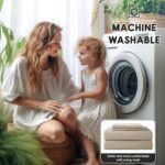 SONORO KATE 100% French Pure Linen Sheets, Breathable and Durable Linen Sheets, Anti-Tear Linen Bed Sheets, Machine Washable, 16 Inch Deep Pocket - 4 Piece (Natural Linen, California King) - Image 9