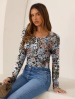 SAMPEEL Womens Long Sleeve Henley Shirts Slim Fit Tops 2025 Casual Fashion Outfits Basic Trendy T-Shirts Soft Clothing - Image 5
