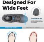 FitVille Extra Wide Men's Golf Shoes Waterproof, Professional Outdoor Spiked Golf Shoes for Men with Arch Support - Image 3