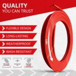 All-Fit Automotive Car Gap Filler – 10 Ft Pink Trim Molding for Car Accessories Interior – Universal, Flexible Car Interior Accessories for Dashboards, Panels, & Air Vents – Easy DIY Installation - Image 4