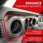 All-Fit Automotive Car Gap Filler – 10 Ft Pink Trim Molding for Car Accessories Interior – Universal, Flexible Car Interior Accessories for Dashboards, Panels, & Air Vents – Easy DIY Installation - Image 5