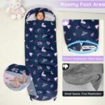 FIOBEE Kids Sleeping Bag for Girls Boys 3 Season Warm & Cool Weather Youth Camping Sleeping Bags with Backpacking Bag Waterproof for Traveling Hiking Indoor Outdoor Camping Essentials - Image 4