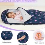 FIOBEE Kids Sleeping Bag for Girls Boys 3 Season Warm & Cool Weather Youth Camping Sleeping Bags with Backpacking Bag Waterproof for Traveling Hiking Indoor Outdoor Camping Essentials - Image 6