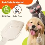 Dog Food Scoop 1 Cup, One Cup Measuring Cup, Food-Grade Melamine Pet Food Scoop, Durable 1 Cup Scoop with Precise Markings, BPA-Free & Dishwasher Safe (White, 8oz) - Image 3