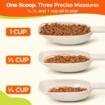 Dog Food Scoop 1 Cup, One Cup Measuring Cup, Food-Grade Melamine Pet Food Scoop, Durable 1 Cup Scoop with Precise Markings, BPA-Free & Dishwasher Safe (White, 8oz) - Image 5