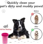 Dexas Pink Medium Dog Paw Cleaner, MudBuster - Premium Quality Pet Supplies and Dog Accessories for Dogs, Easy to Use, Mess Free, BPA Free, Patented Product - Image 5