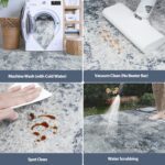 6x9 Area Rugs for Living Room Rug Washable: Abstract Rug for Dining Room Bedroom Carpet Non Slip 6 by 9 Indoor Modern Nursery Home Office Blue Grey - Image 6