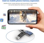 TOPESEL Type C 256GB USB C Flash Drive Dual 2-in-1 Thumb Drive USB 3.0/3.2 Gen1 Drive 256 GB USB-C Memory Stick with LED Indicator for Easy Data Sharing Between PC and Android Smartphones - Image 8