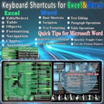 secret corner excel&Word Cheat Sheet Mousepad,XXL 35.4"x15.7" Office Desk Accessories mat, Computer Mouse pad,Extra Large Office Keyboard Shortcuts Mouse Pad,PC Gaming Non-Slip Desk pad - Image 3