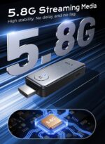 2025 Upgraded Wireless HDMI Transmitter and Receiver, 4K Decode 1080P Output,2.4G/5G Plug&Play Portable HDMI Wireless for Streaming Video and Audio to Monitor from Laptop/TV Box - Image 6