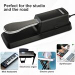 Sustain Pedal for Keyboard Universal, Premium Sustain Pedal, Piano Pedal for Keyboard with Polarity Switch for MIDI Keyboards, Digital Pianos, Yamaha, Casio and More, 1/4'' Input Plug by karmiero - Image 8