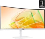 Samsung 34” ViewFinity (S65TC) Series Ultra-WQHD 1000R Curved Computer Monitor, HDR10, 100Hz, AMD FreeSync, Thunderbolt 4, Height Adjustable Stand, Built-in Speakers, Eye Care, LS34C650TANXGO, 2024 - Image 3