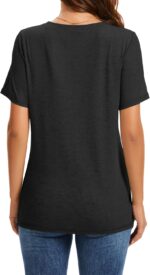 Womens Summer Tops Short Sleeve T Shirts V Neck Women Tops Loose Casual Tee Trendy Clothes - Image 6