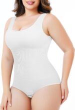 Nebility Plus Size Bodysuit Shapewear Tummy Control Body Shaper for Women Seamless Body Suit Sleeveless Going Out Tops - Image 4