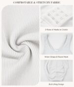 Nebility Plus Size Bodysuit Shapewear Tummy Control Body Shaper for Women Seamless Body Suit Sleeveless Going Out Tops - Image 5