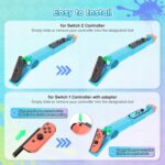 [Compatible for Switch 2/1/OLED] WAXITY Shooting Game Gun Hand Grip Both for Switch 2&1/ Switch OLED Controllers, Hunting Game Gun Controller Grip Accessories for Joy Cons - Image 4