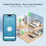 Frizzlife LP365 Smart Water Monitor and Automatic Shutoff - 0.01GPM Ultrasonic Micro Leak Detection, APP Wi-Fi Remote Control, Real-Time Flow/Temp Monitoring, 24/7 Water Usage Reports, 3/4" and 1" - Image 7