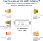 Frizzlife LP365 Smart Water Monitor and Automatic Shutoff - 0.01GPM Ultrasonic Micro Leak Detection, APP Wi-Fi Remote Control, Real-Time Flow/Temp Monitoring, 24/7 Water Usage Reports, 3/4" and 1" - Image 8