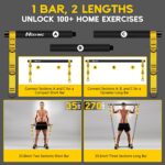 Pilates Equipment, Portable Pilates Bar Kit with Resistance Bands, Professional Adjustable Heavy Duty Squat Workout Equipment for Men, Home Gym Muscle Strength Training, Full Body Exercise - Image 8