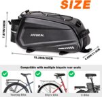JXFUKAL Bike Bags for Bicycle Rear rack - 9.5L/17L/40L Hard Shell Waterproof Bike Ebike Trunk Pannier Saddle Seat Bag Carrier with Reflector, Rain Cover & Shoulder Strap for Commuter Travel Outdoor - Image 7