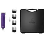 Andis 24820 EasyClip Professional-Animal 7-Piece Detachable Ceramic Blade Clipper Kit, Frustration Free Packaging, Corded Electric, Purple - Image 3