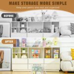 6 Pack Clear Storage Bins with Lids, 7 Quart Stackable Storage Boxes for Storage and Organization, Plastic Storage Containers with Lids, Plastic Bins with Handles for Office, Bedroom, Study Room - Image 6