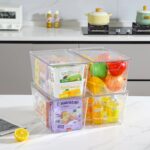 6 Pack Clear Storage Bins with Lids, 7 Quart Stackable Storage Boxes for Storage and Organization, Plastic Storage Containers with Lids, Plastic Bins with Handles for Office, Bedroom, Study Room - Image 9