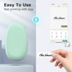 SUPVAN E10 Bluetooth Label Maker Machine with 3 Tapes, Continuous Waterproof Label, Versatile App with 35 Fonts and 1k+ Icons, Inkless Labeler for Home, Kitchen, School, Office Organization, Green - Image 4