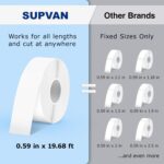 SUPVAN E10 Bluetooth Label Maker Machine with 3 Tapes, Continuous Waterproof Label, Versatile App with 35 Fonts and 1k+ Icons, Inkless Labeler for Home, Kitchen, School, Office Organization, Green - Image 5