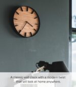 Yamazaki Home Wall Clock - Modern Wood Home Decoration Steel + Wood One Size Walnut - Image 4