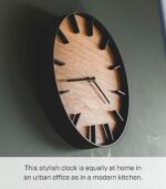 Yamazaki Home Wall Clock - Modern Wood Home Decoration Steel + Wood One Size Walnut - Image 6