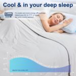 QUTOOL® Cooling Blankets for Hot Sleepers Summer Comforter for Night Sweats Twin Size, Double-Sided Cold Blanket Q-Max>0.4 Tech, All-Season Bedding Lightweight Breathable Comforter Gray 68"x90" - Image 5