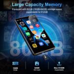 80GB MP3 Player with Bluetooth and WiFi, SWOFY M503Pro Mp3 & Mp4 Music Player with Spotify, Amazon Music, Audible, Browser, 4.0" Touch Screen Android Player with Speaker, FM Radio, Up to 512GB Black - Image 5