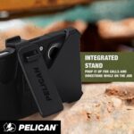 Pelican Shield iPhone 17 Pro Case [Compatible with MagSafe] Rugged Phone Case w/ 24ft Military-Grade Drop Protection - Heavy Duty Phone Cover w/Belt Clip Holster for iPhone 17 Pro - Carbon - Image 3