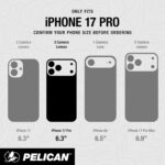 Pelican Shield iPhone 17 Pro Case [Compatible with MagSafe] Rugged Phone Case w/ 24ft Military-Grade Drop Protection - Heavy Duty Phone Cover w/Belt Clip Holster for iPhone 17 Pro - Carbon - Image 4