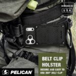 Pelican Shield iPhone 17 Pro Case [Compatible with MagSafe] Rugged Phone Case w/ 24ft Military-Grade Drop Protection - Heavy Duty Phone Cover w/Belt Clip Holster for iPhone 17 Pro - Carbon - Image 9