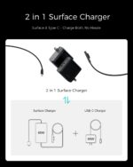 65W Surface Pro Charger,Microsoft Windows Surface Charger for Surface Pro 3/4/5/6/7/8/9/10/X/11/12 Power Adapter,Compatible for Both Microsoft Surface Book/Laptop/Tablet,Support 44W 36W - Image 10