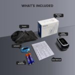 Bluetooth Fingertip Pulse Oximeter, Vibeat SPO2 Monitor with Vihealth APP, Portable Finger Oxygen Sensor with Pulse Rate, Batteries and Lanyard Included, Black - Image 8