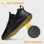 Non Slip Work Shoes for Mens Slip On Sneakers Waterproof Chef Kitchen Shoe Comfortable Slip Resistant Restaurant Footwear Hombre Zapatos de Trabajo, Black - Image 4
