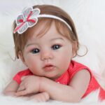 WOOROY Realistic Reborn Baby Dolls - 18 Inch Lifelike Newborn Baby Girl, Real Baby with Soft Weighted Body, Real Life Reborn Dolls Gift Set for Kids Age 3+ - Image 3
