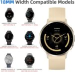 GEAK 18mm Watch Band Compatible with Garmin Vivoactive 4S /3S /Venu 2S /Venu 3S /Vivomove 3S, 22mm Watch Band Compatible with Garmin Venu 3/Venu 2/Vivoactive 4 45mm/Forerunner 265/255 Women Men - Image 3