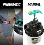 OEMTOOLS 24938 Pneumatic/Manual Fluid Extractor, 2.5 Gallon (9.5L) Oil Extractor Pump, for Coolant, Transmission, and Power Steering Fluid, 2 Dipstick Adapters, 5ft Hose - Image 3